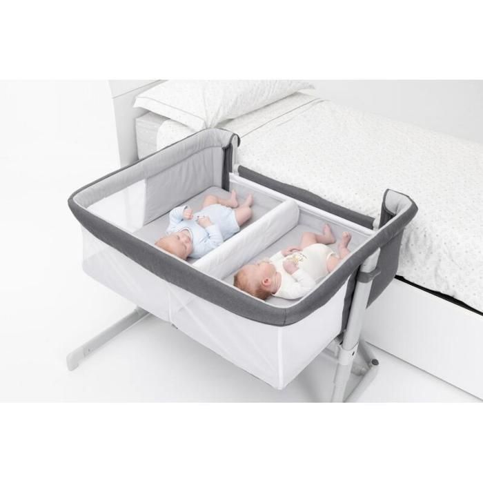 CHICCO - Berceau Cododo Next2Me Twins Magnet Grey