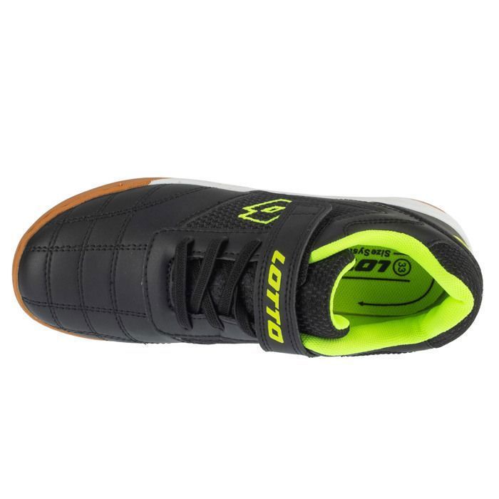 Zapatillas de fútbol sala para niño - Negras - Lotto Pacer K