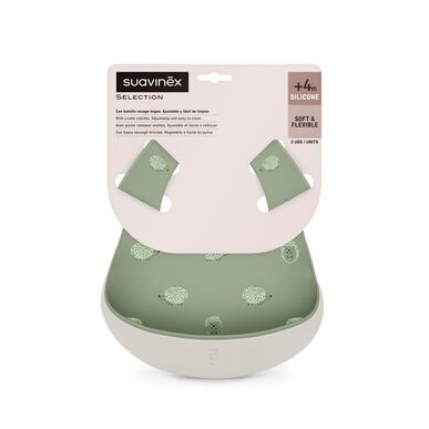 Suavinex-ruokalaput, vihreät, 1 kpl, 1 kpl