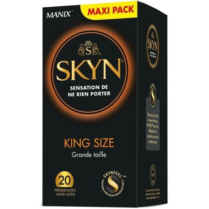 Manix Skyn King Size Grande Taille 20 préservatifs