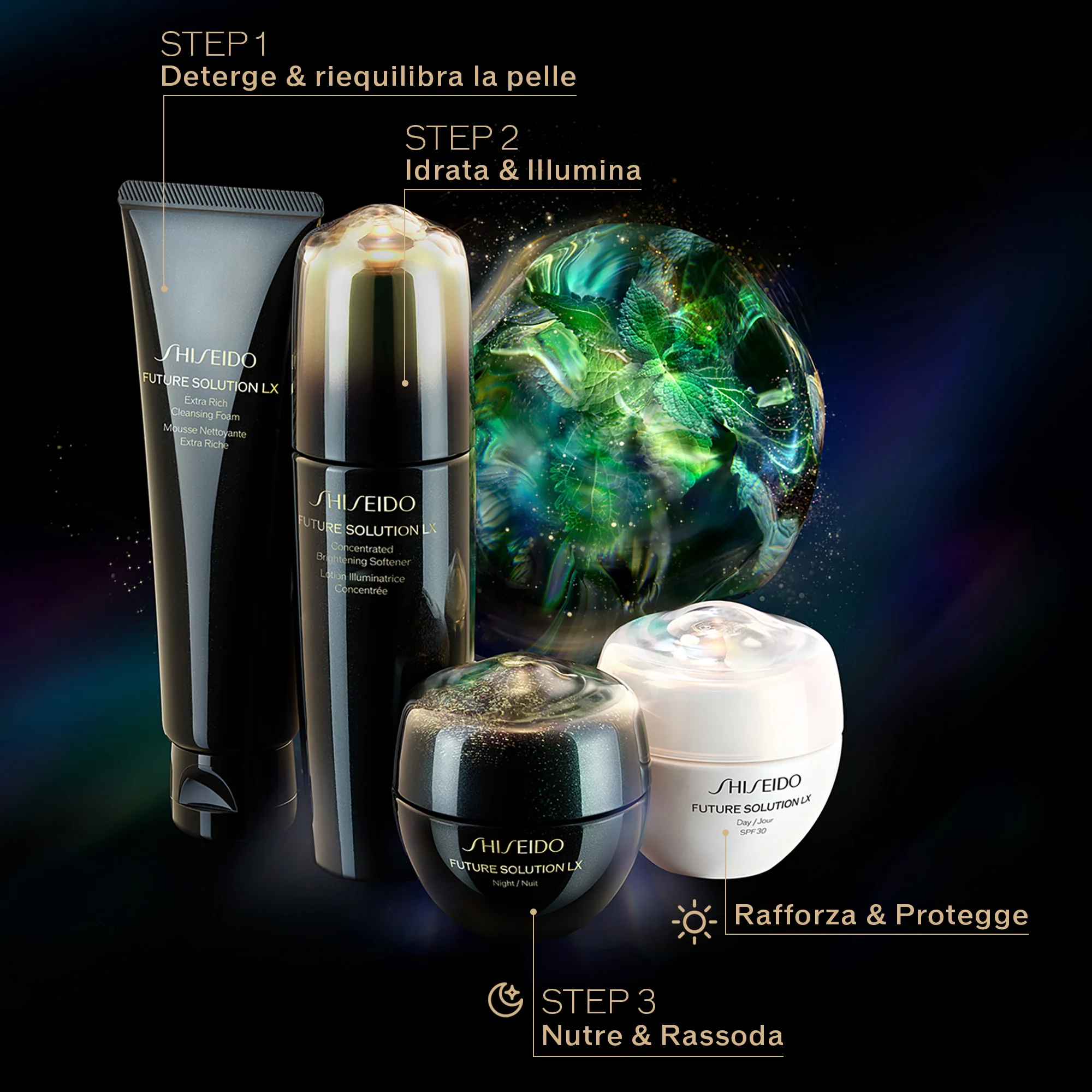 Future Solution Lx Total Protective Day Cream - Crema viso giorno antirughe, Crema viso giorno effetto globale