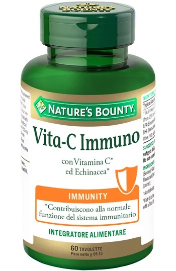 NATURE'S BOUNTY Nature's Bounty Vita-C Immuno 60 tabletten Voedingssupplement ter ondersteuning van de immuniteit