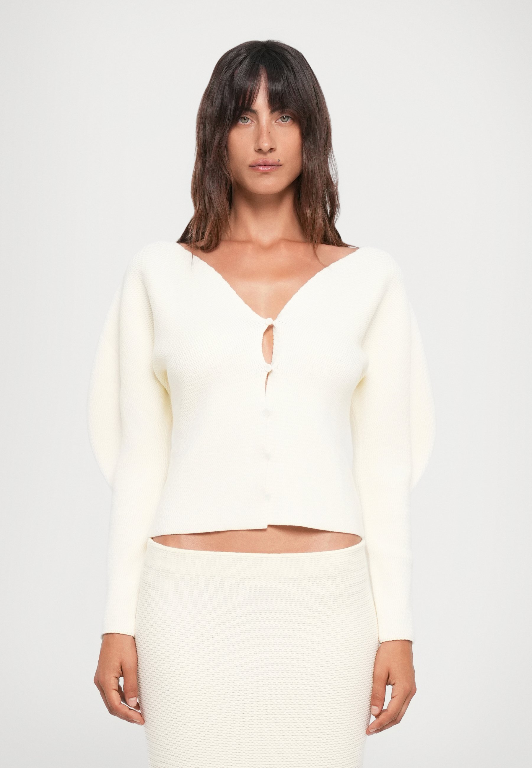 Et Ochs CHEVELLE CARDIGAN - Cardigan - ivory