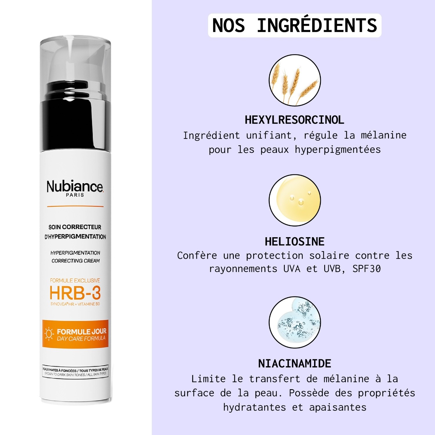 Nubiance Soin Jour Anti-taches HRB-3