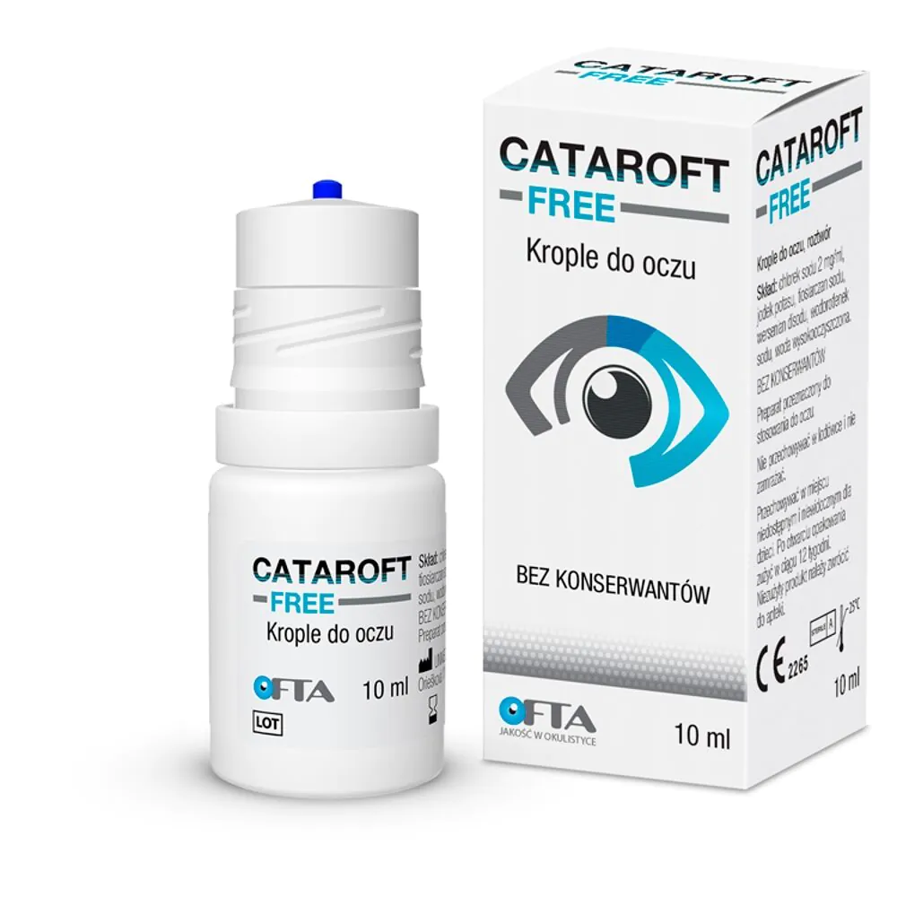 Cataroft Free, Nawilżające krople do oczu, bez konserwantów