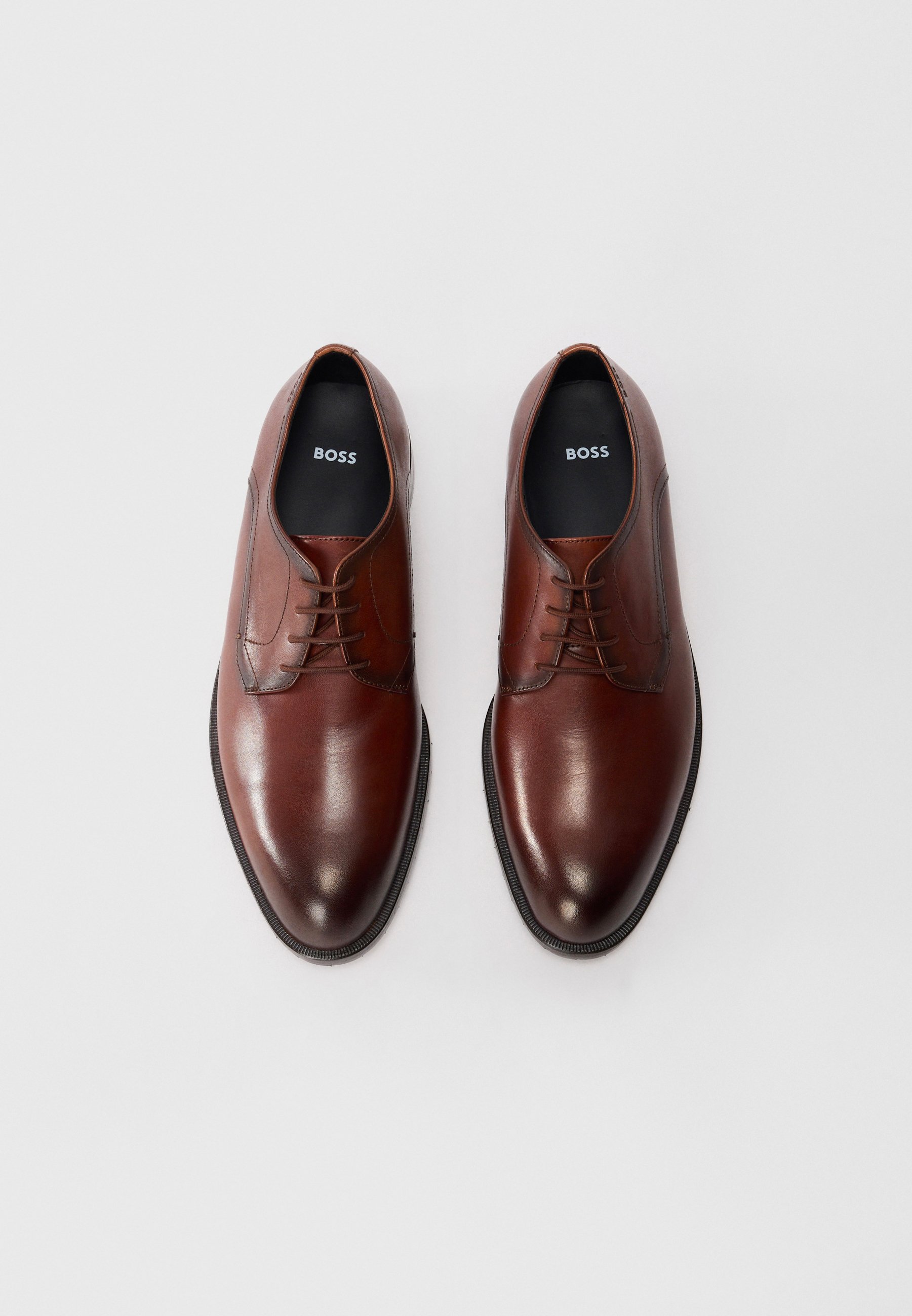 BOSS TAYIL DERB - Stijlvolle veterschoenen - middenbruin