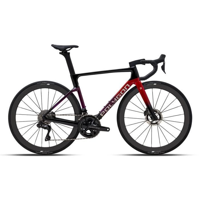 Polygon Helios A9 DI2 Road Bike - Red - M