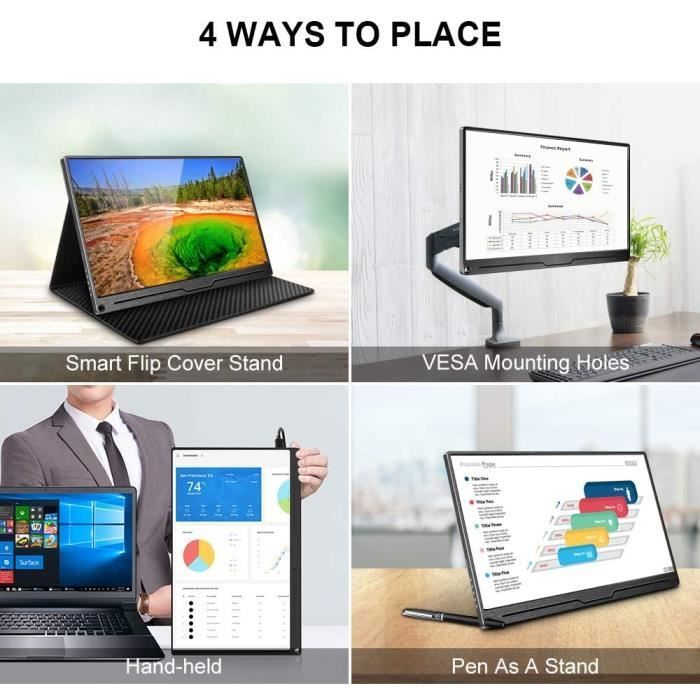 Moniteur Portable 4K 15,6
