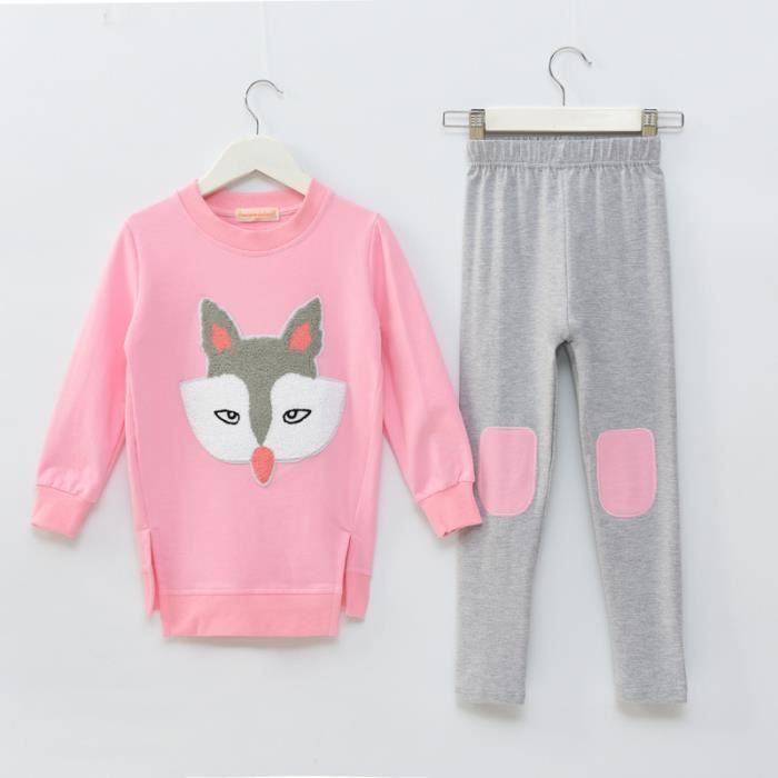 Conjunto de ropa para niña - Chaqueta + Pantalones - 2 piezas - Rosa