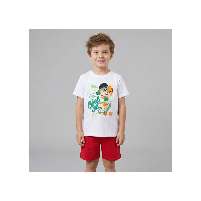 Lampo 44 Cats, pijama de algodón, pijama de verano de dos piezas con manga corta, 100% algodón, 122 cm