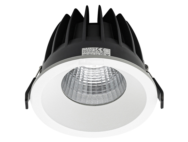 Lampa sufitowa wpuszczana Rezzo LED aluminiowa 13,8 cm biała
