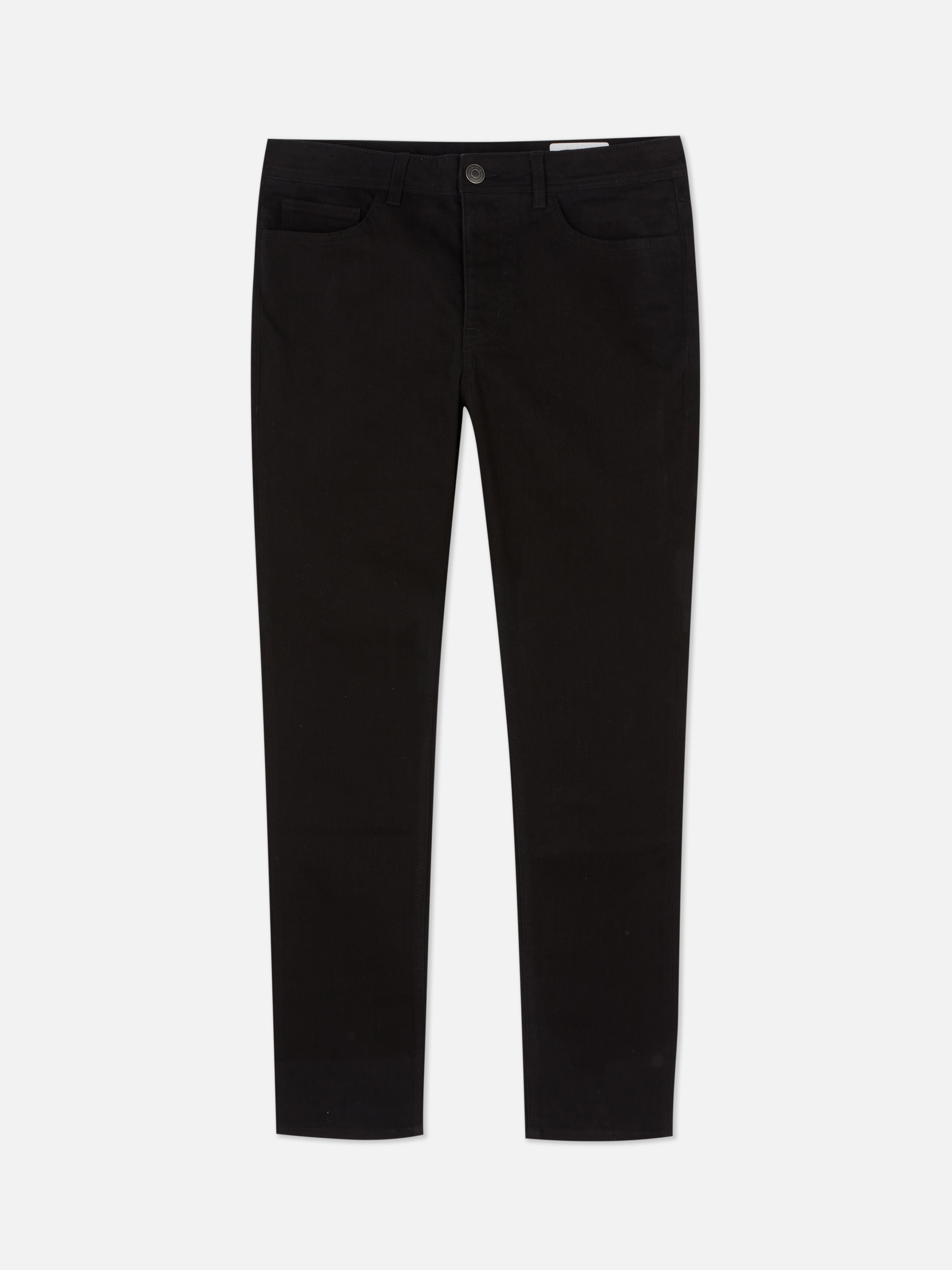 Pantaloni skinny din bumbac twill. Acești pantaloni skinny din bumbac twill prezintă elemente clasice, precum cinci buzunare și găici pentru curea.
