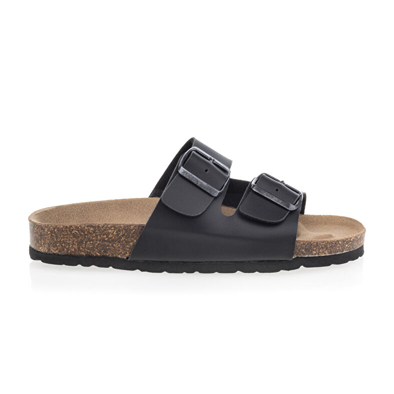 Sandali neri da donna / Scarpe aperte in punta