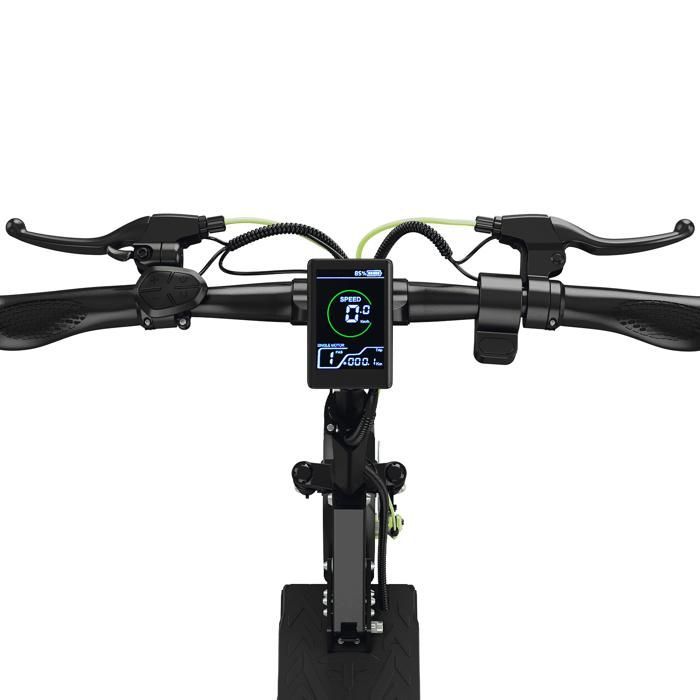 Trotinette Electrique,Autonomie 60-70km, 45km/h,PIC 800W,48V 18.2Ah, Amortissement par ressort, écran LED, TODIMART