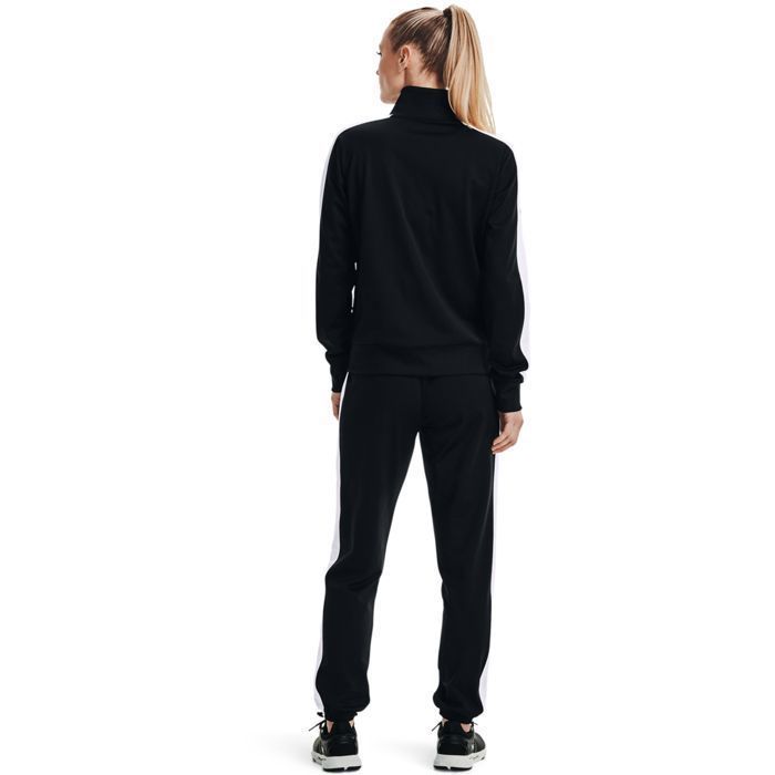 Conjunto de treino feminino Under Armour em malha de poliéster - Preto