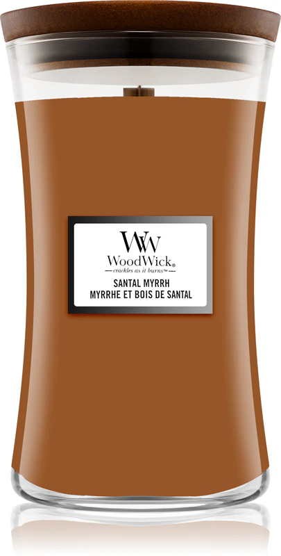 Vela perfumada Woodwick Santal Myrrh