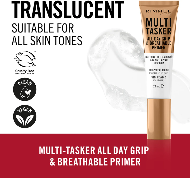 Base de maquiagem em gel Rimmel Multi-Tasker All Day Grip & Breathable