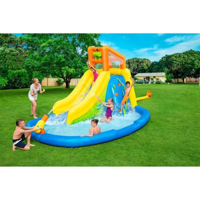 BESTWAY Constant Air Play Area with Slide, Wading Pool and Water Cannon Mont Splashmore H2OGo!