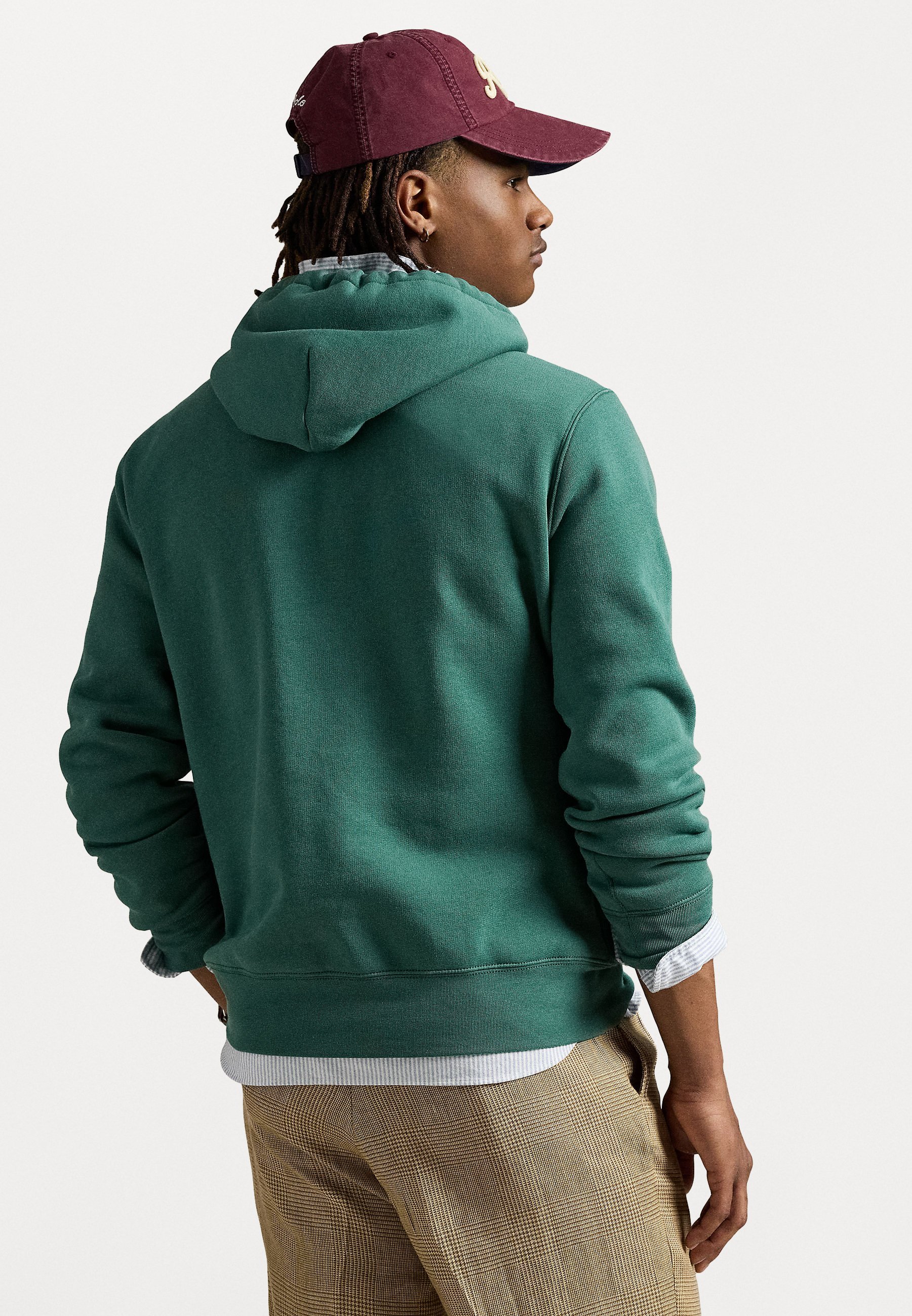 Felpa con cappuccio Polo Ralph Lauren a maniche lunghe - colore verde lavato