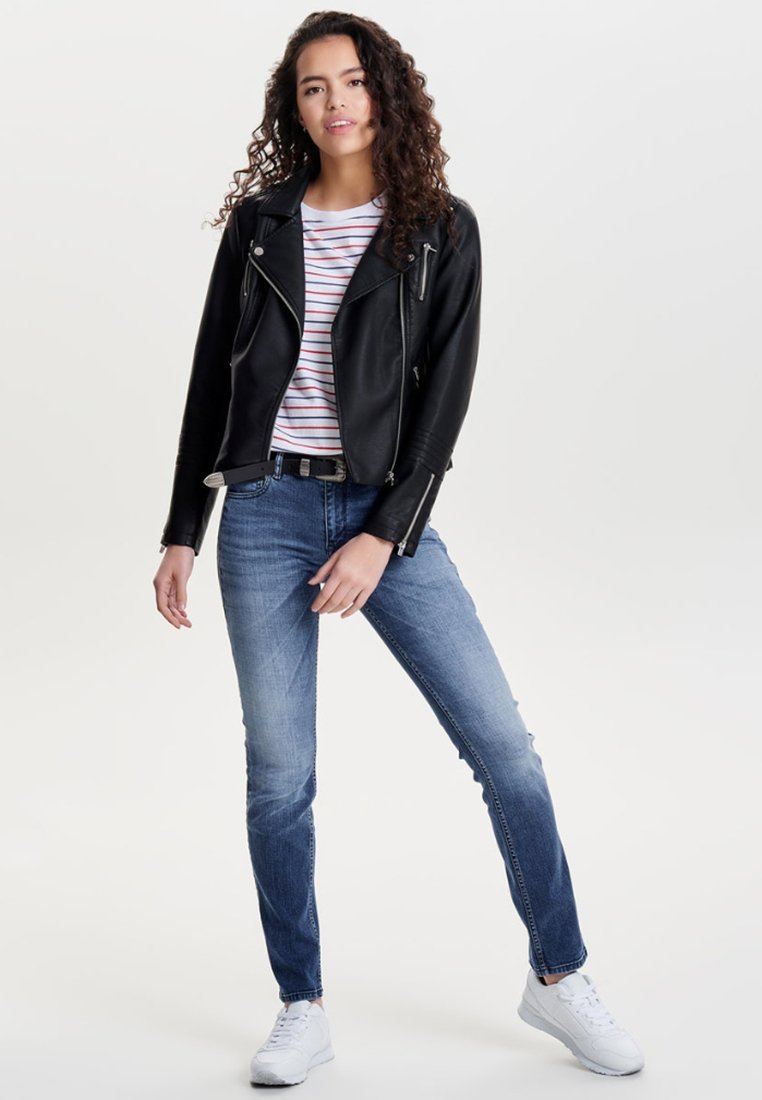 BOUTIQUE ONLGEMMA MOKER - Veste en similicuir - noire