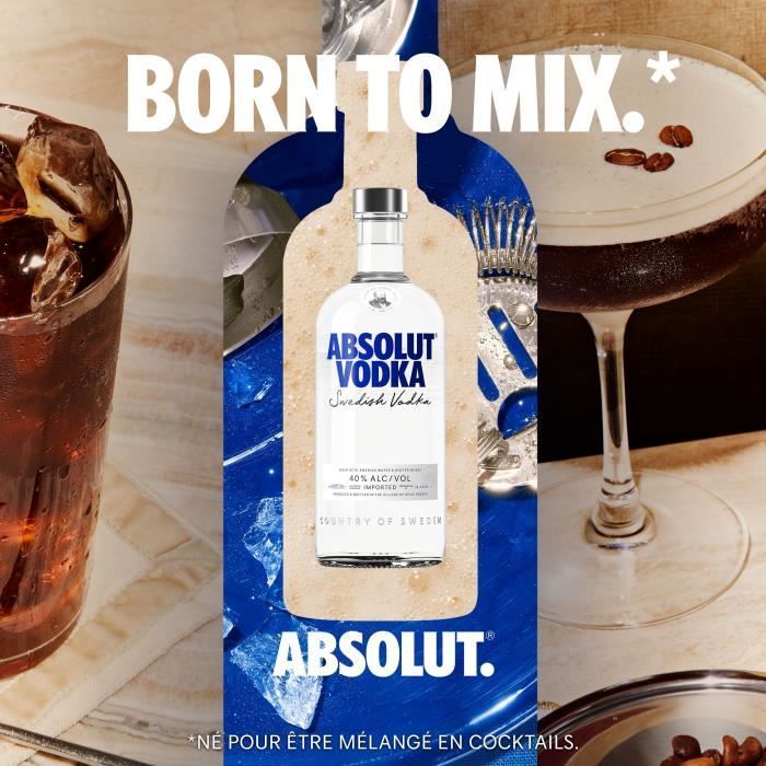 Absolut - Alkuperäinen ruotsalainen vodka - 40,0 % alkoholia - 70 cl