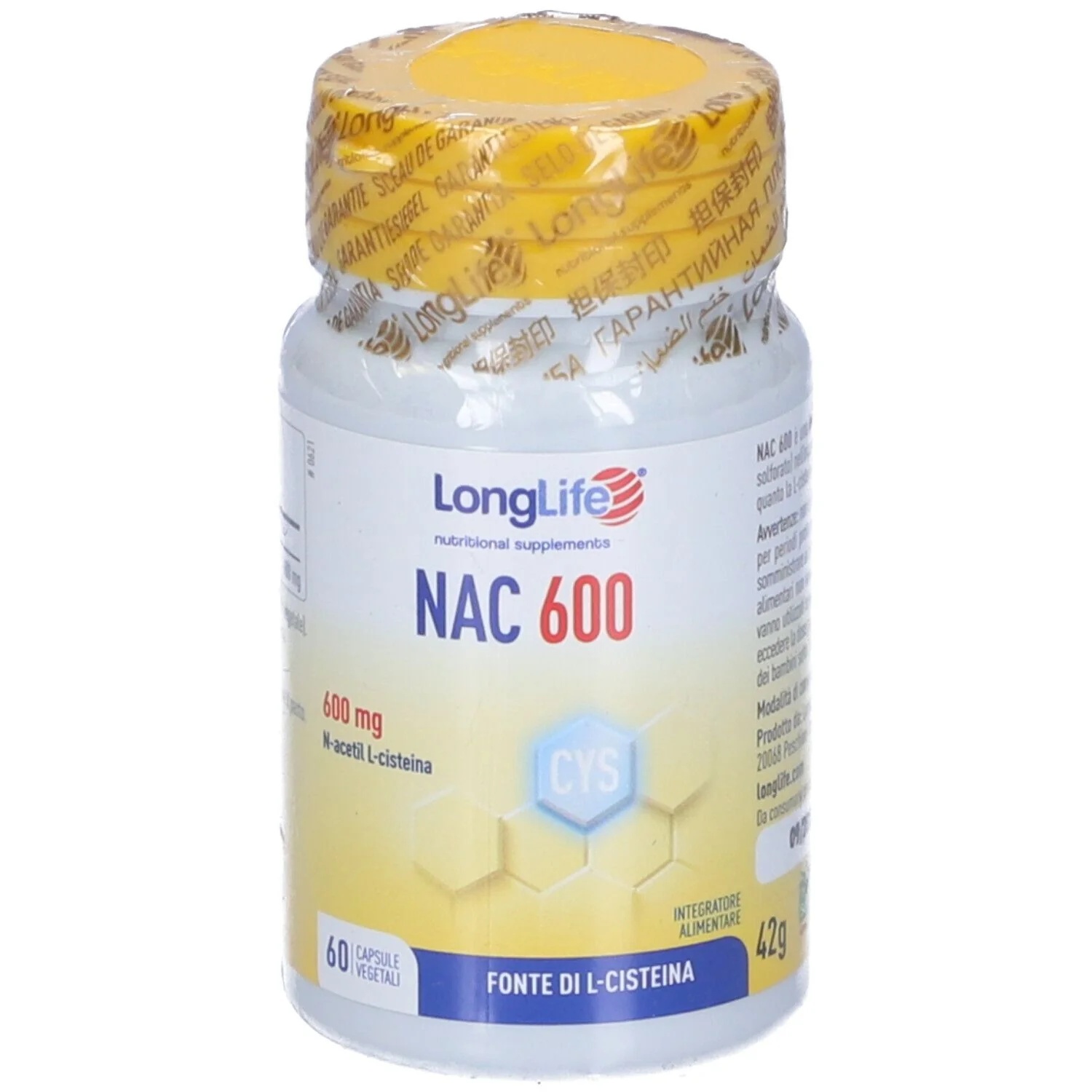 LANG LEVEN Longlife Nac 60 capsules