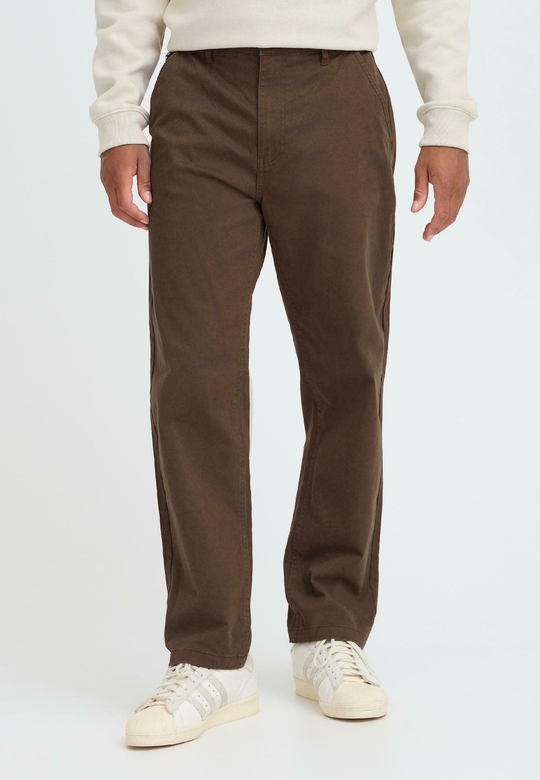 Pantaloni chino Blend BHNATAN WIDE LEG - nero ardesia