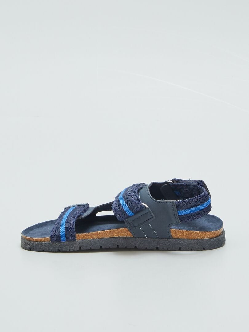 Sandalias para caminar con cierre de velcro - AZUL