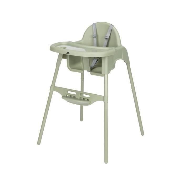 BEBECONFORT Meely 2-in-1 Baby High Chair, Converts into a Small Chair, From 6 Months to 3 Years (15kg), Mineral Green