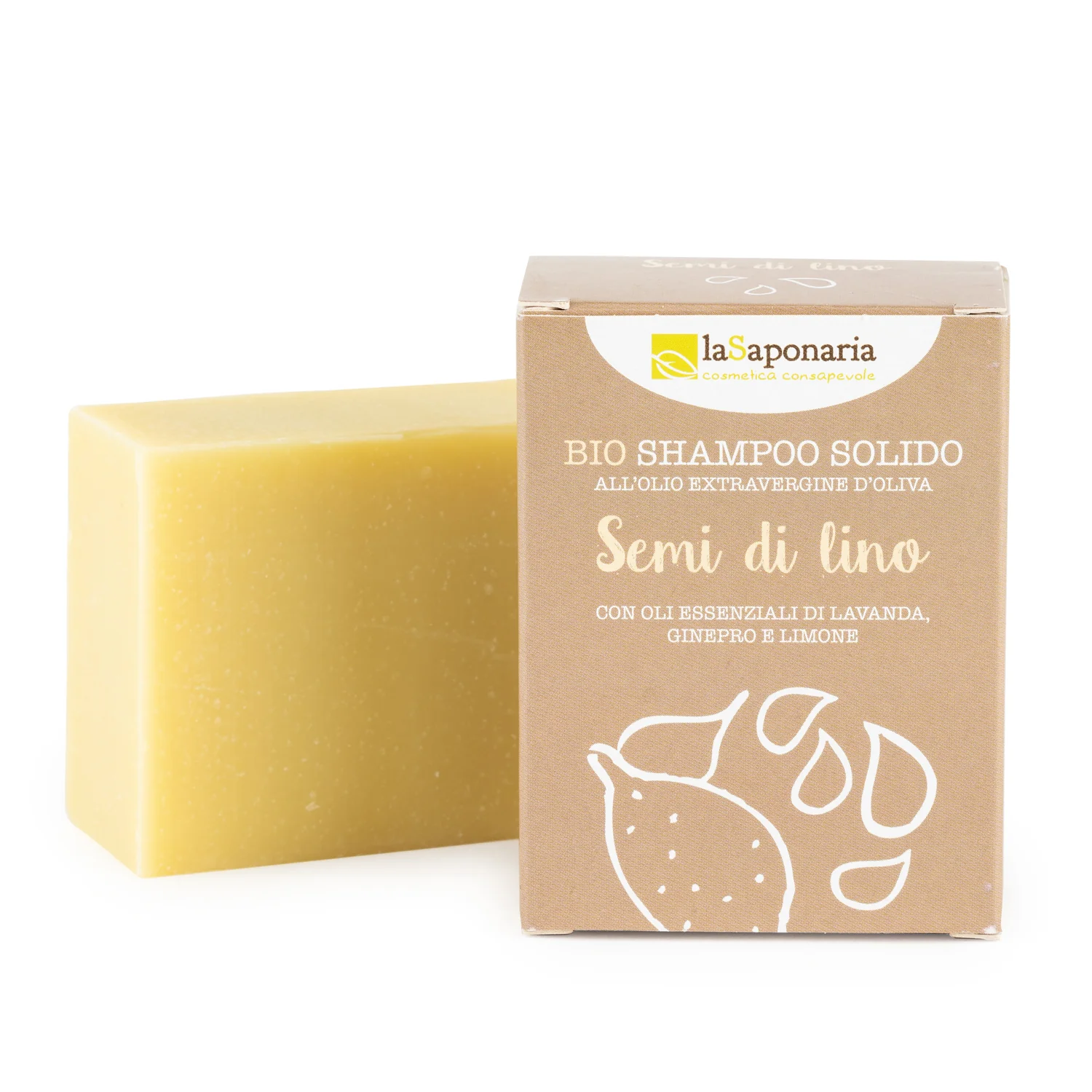 Semi di Lino Shampoo solido semi di lino - Shampoo Delicato