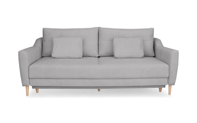 Sofa bouley z funkcją spania 190x142 cm szara cloud 81