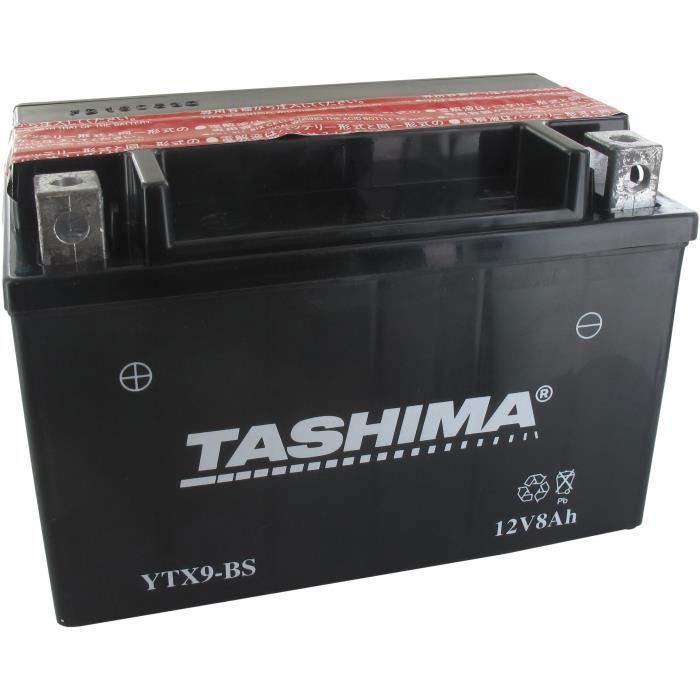 Batería impermeable para motocicleta YTX9-BS de 12 V/8 Ah