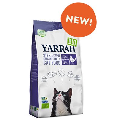 Ração orgânica esterilizada para gatos Yarrah