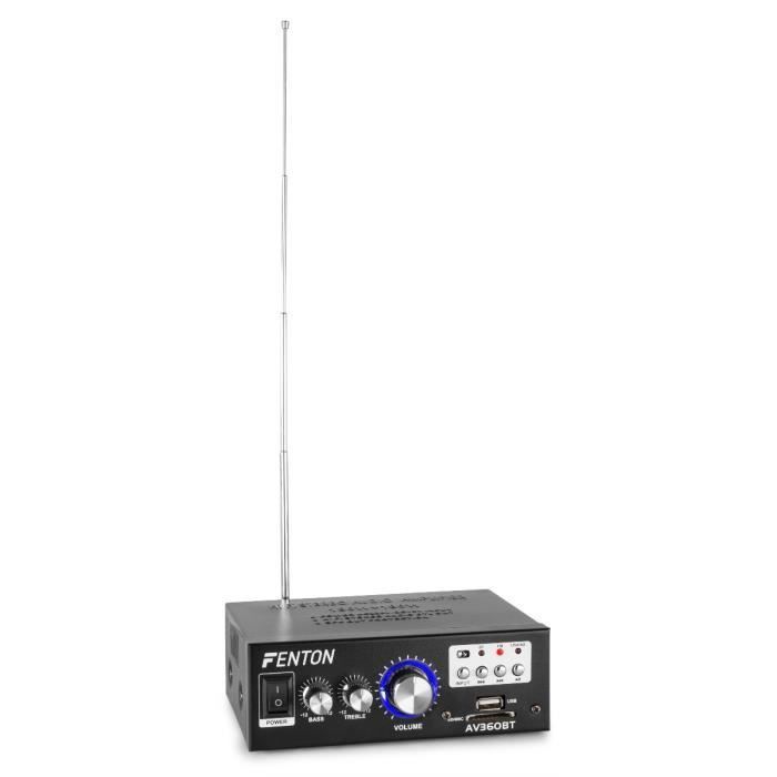Versterker - FENTON - AV360BT - 2 x 40 Watt - Bluetooth - USB/SD