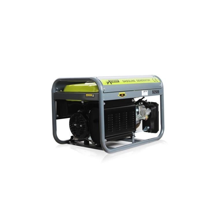 Generador de gasolina de 2200 W, 2 x 230 V, 1 x 12 V