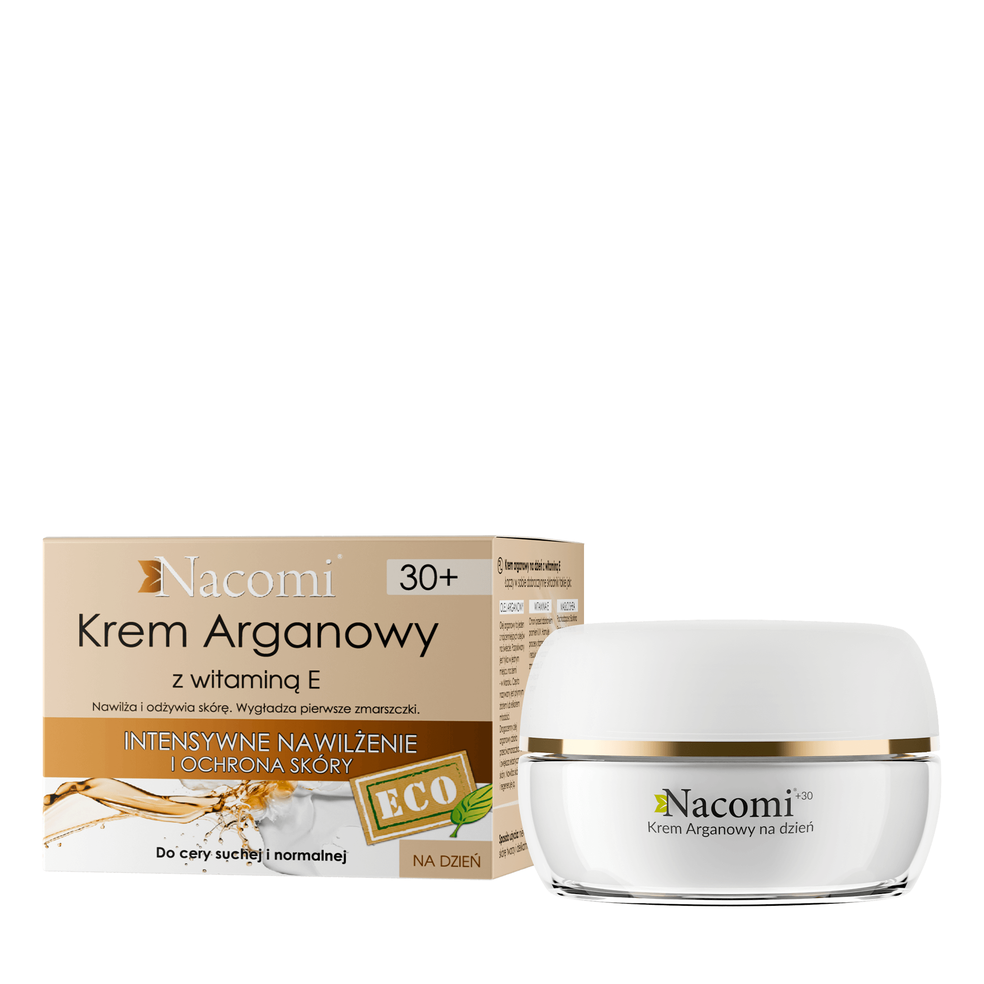 Hydratačný krém na tvár Nacomi s vitamínom E na deň 30+ 50 ml