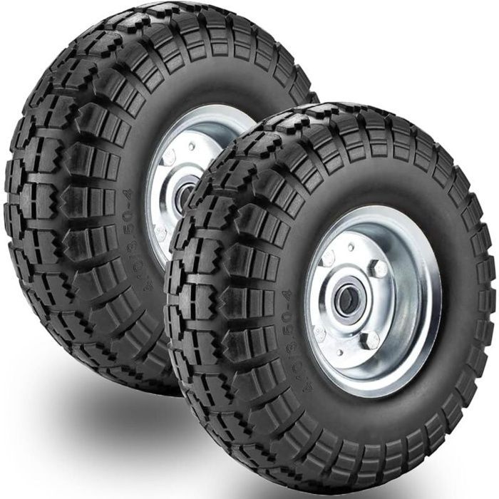 Rueda para carretilla - AIMOONSA - 4.10/3.50-4 - 260x83 mm - 100 kg - Antipinchazos