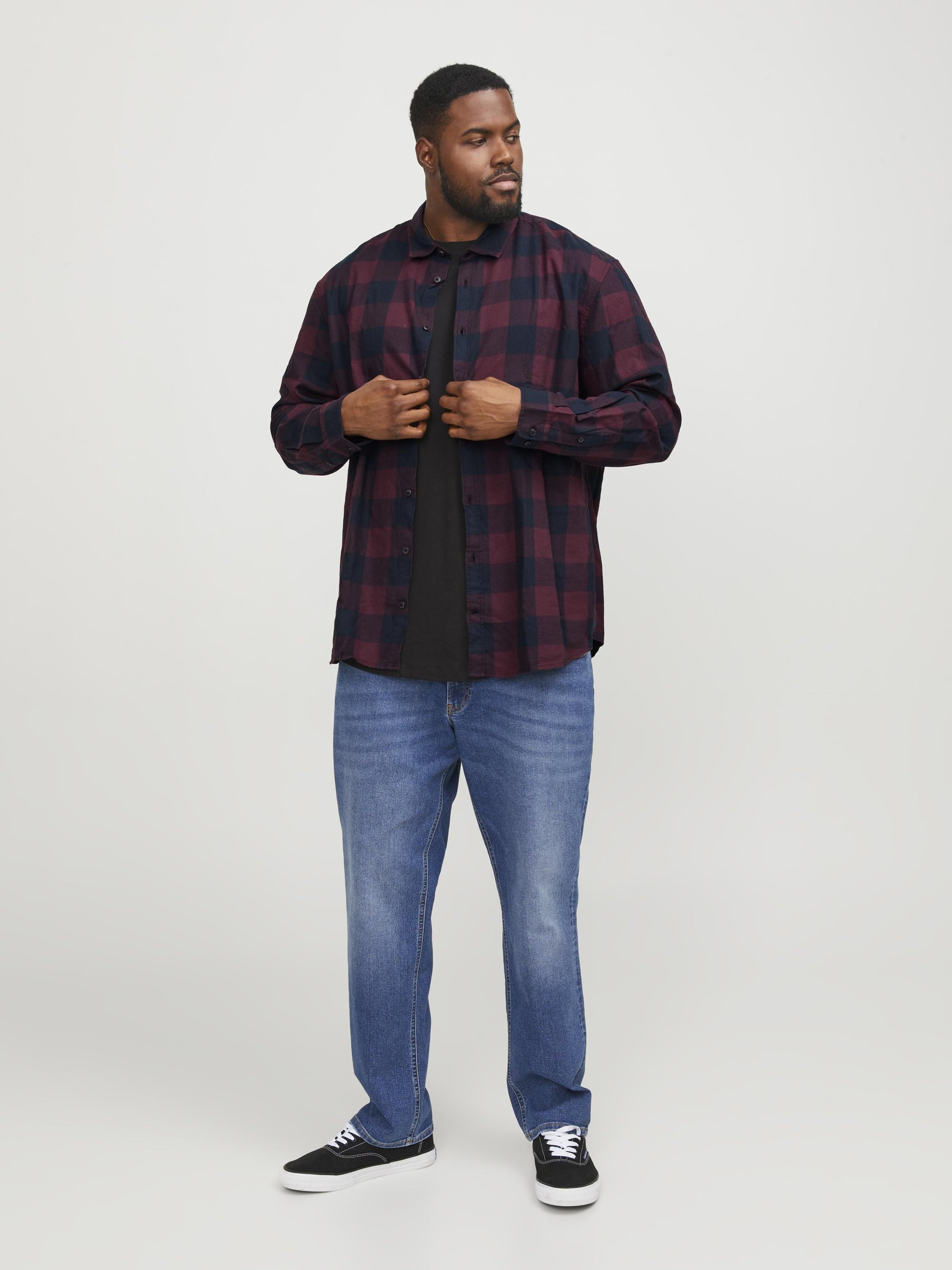 Jack & Jones JJEGINGHAM SHIRT - Shirt - port royale