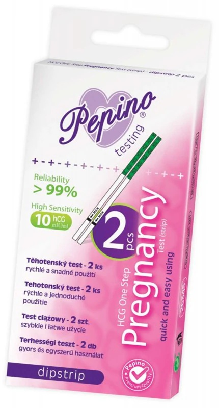 „Pepino Dipstrip“ medicininio prietaiso nėštumo testas