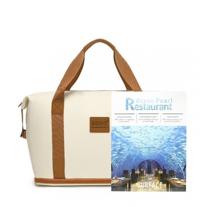 Bolsa de viaje Kono con neceser, bolsa de fin de semana/para pasar la noche/deportiva con compartimentos separados para ropa húmeda y seca para mujeres y hombres.