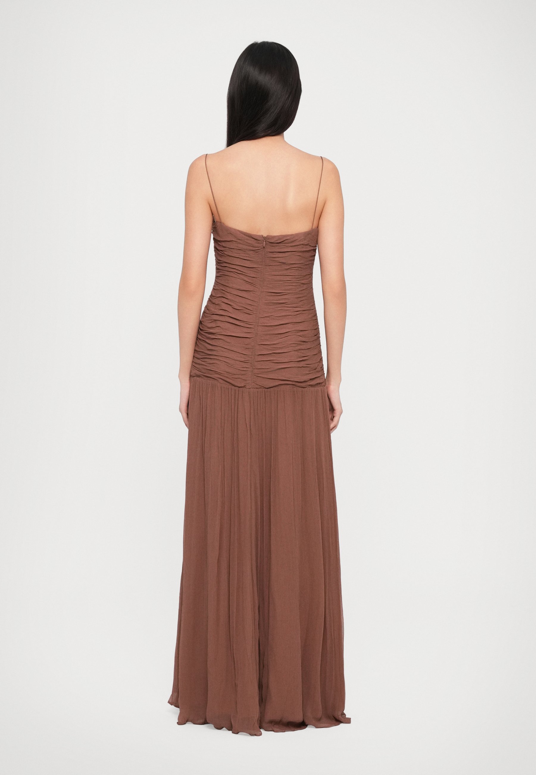 STAUD DALTON DRESS - Sukienka maxi - mokka