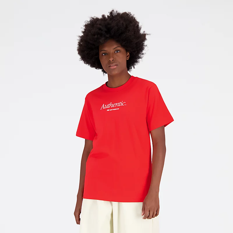Damska koszulka NB Athletics Icono-Gráfico - VERDADERO ROJO