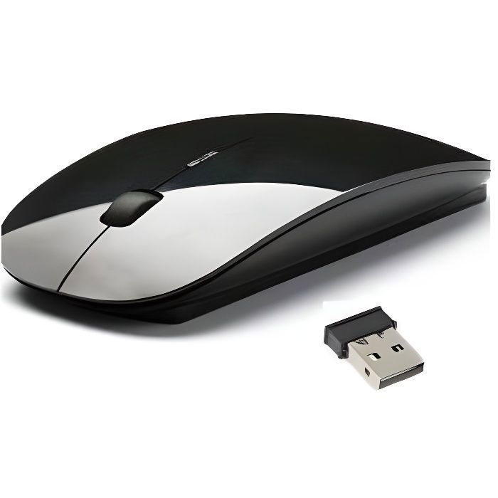 Ratón inalámbrico TD® - Diseño ultrafino - Compatible con PC - Tecnología óptica - Velocidad ajustable