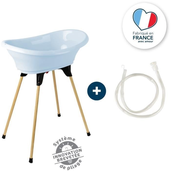 Kit de baño VASCO Blue Flower - 3 en 1 - 800*500*270 - Azul - THERMOBABY