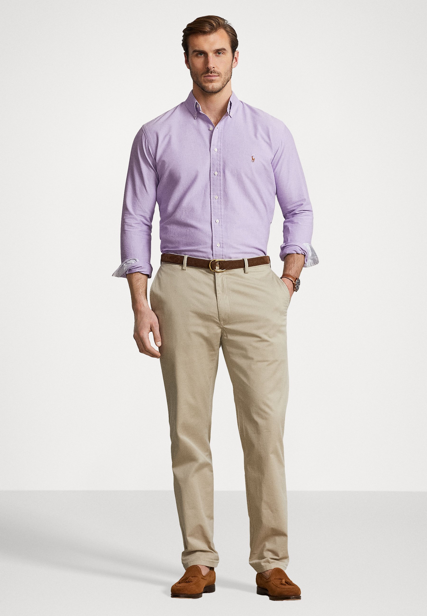 Polo Ralph Lauren Grandes Tailles L'ICÔNE CHEMISE OXFORD - Chemise - Chardon