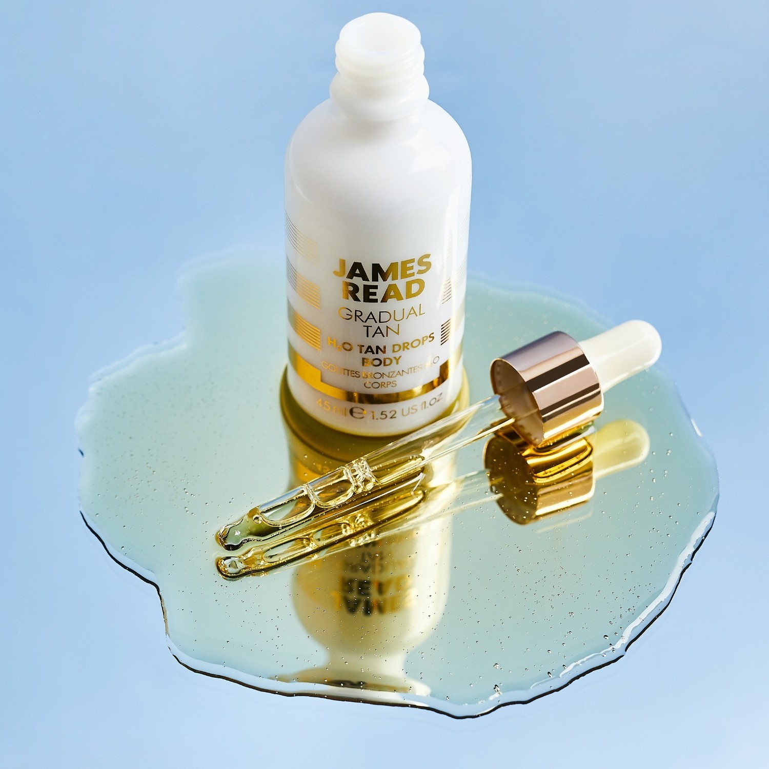 Samoopaľovacie kvapky James Read H2O na telo – 45 ml