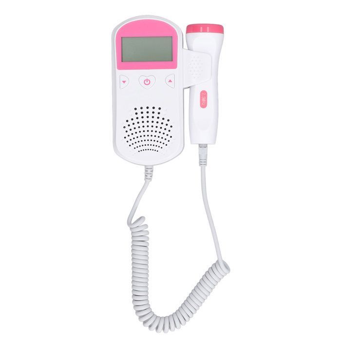 Moniteur de rythme cardiaque pour bébé avec écran LCD et haut-parleur intégré, moniteur fœtal Doppler alimenté par batterie pour la