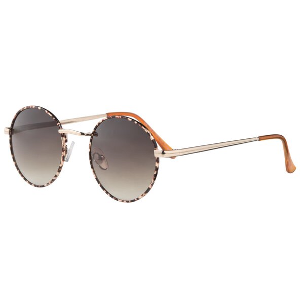 Kruidvat Ronde Zonnebril<br>beige, bruin