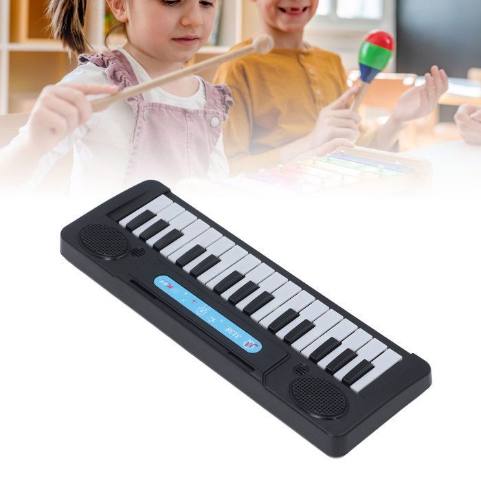 Tastiera per pianoforte a 31 tasti, pianoforte per bambini, tastiera elettronica portatile con microfono, giochi di attività