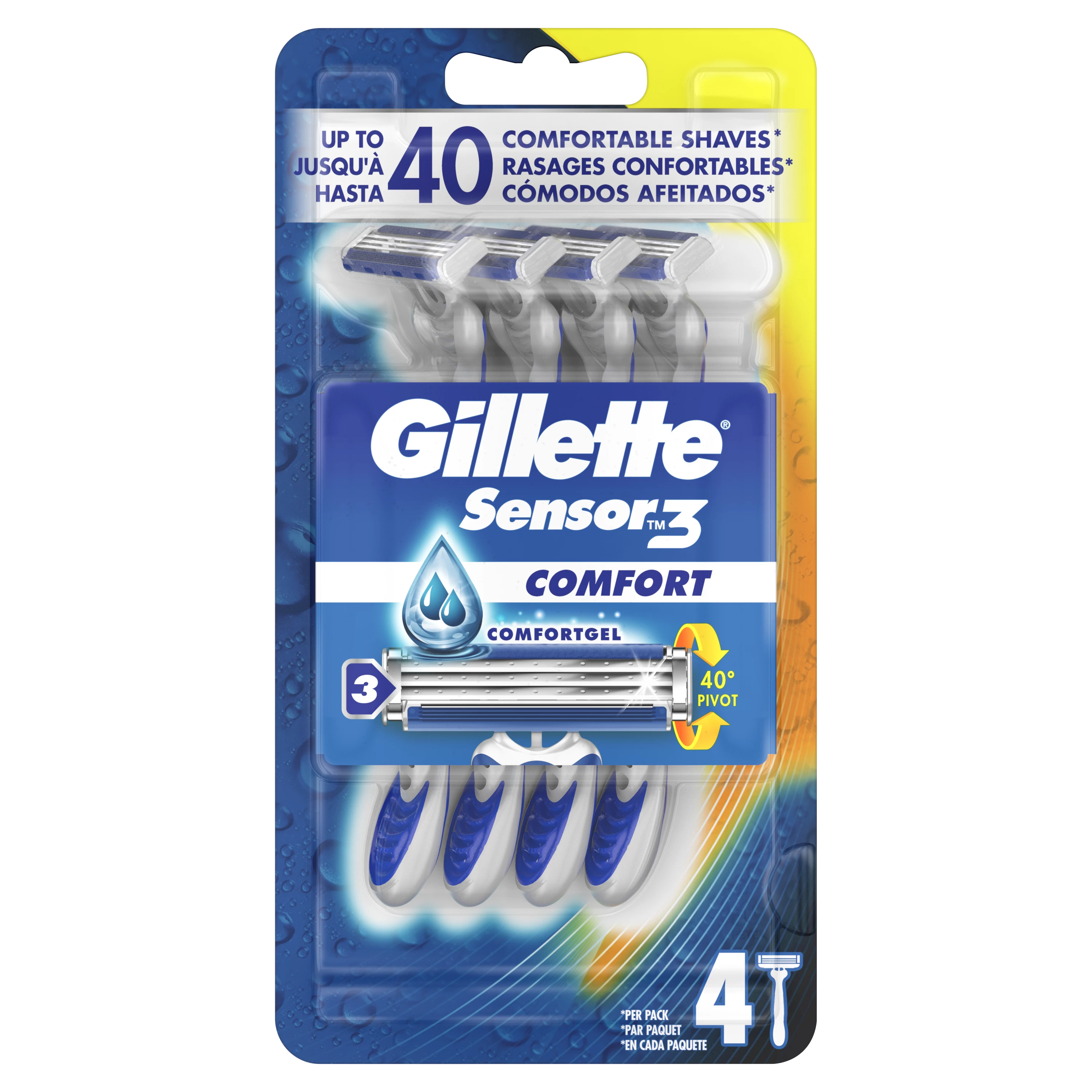 Sensor3 eldobható borotvák Gillette Sensor3 eldobható borotvák - Gillette